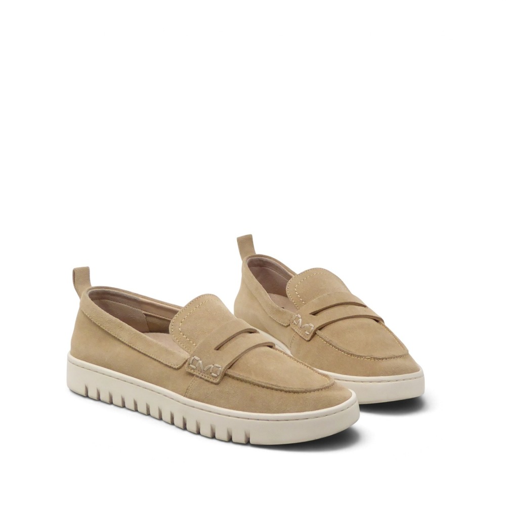 Vionic Women Loafers Beige Tan Uptown Suede Slip On Size 7